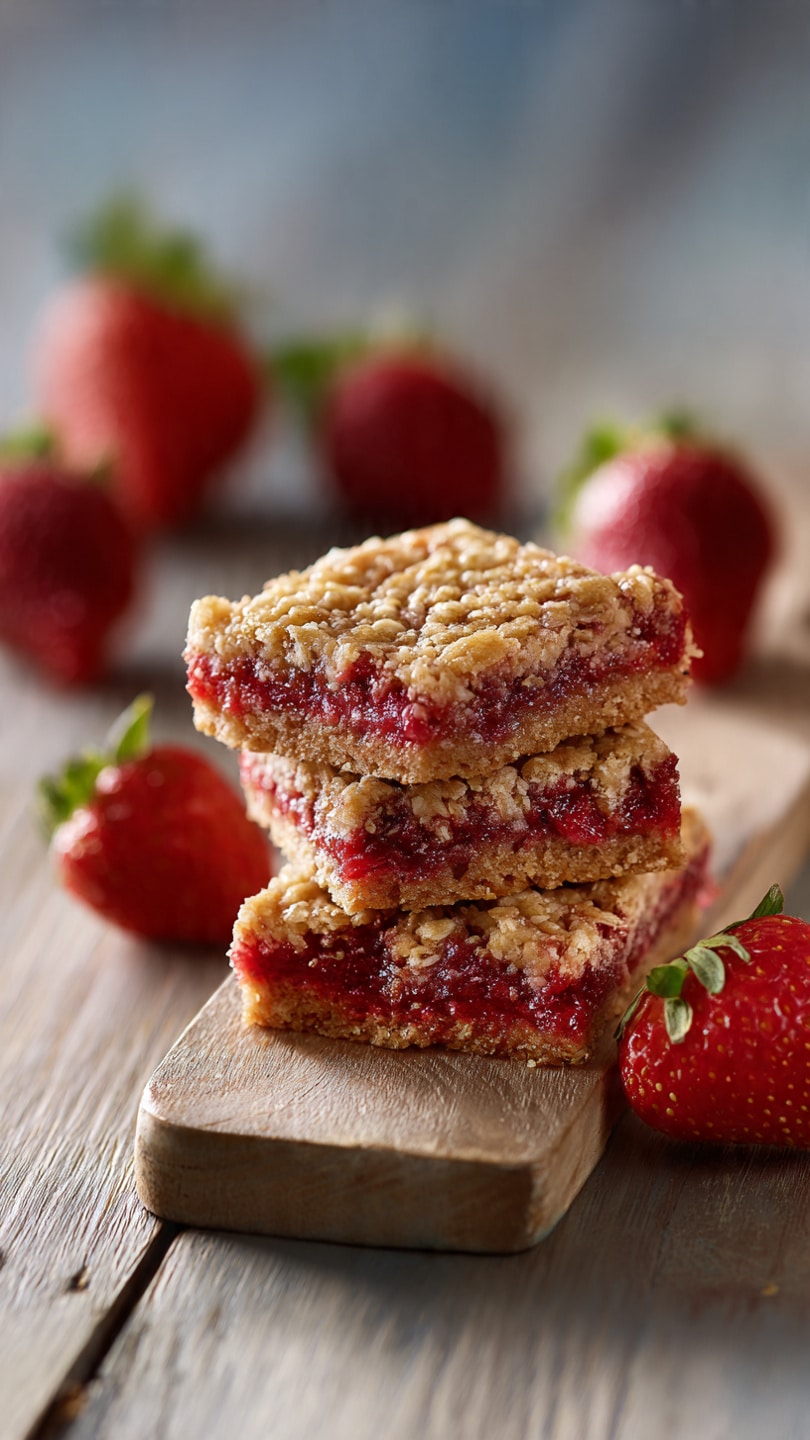Easy Meal Prep Strawberry Oatmeal Bars: Wholesome Breakfast & Snack